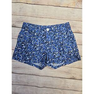 Rag & Bone Women's Short 3 inch Size 0 blue‎ floral print lightweight cotton